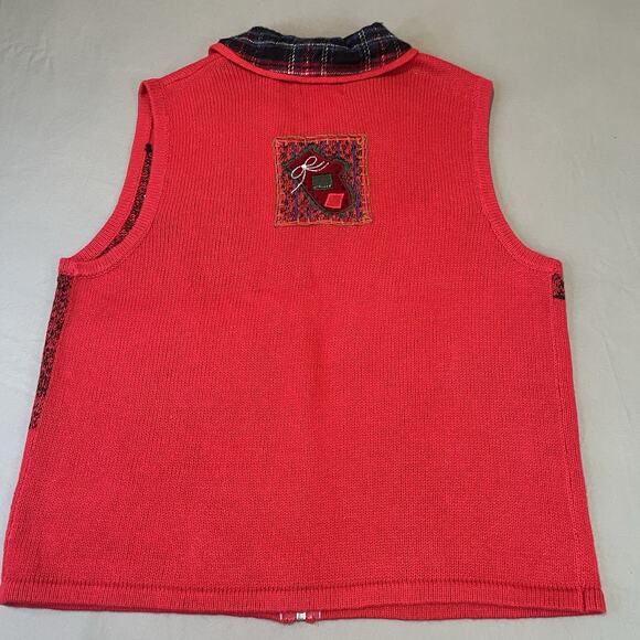 Vintage Designer Originals Fa La La Studio Christmas Sweater Vest Medium - Picture 2 of 8